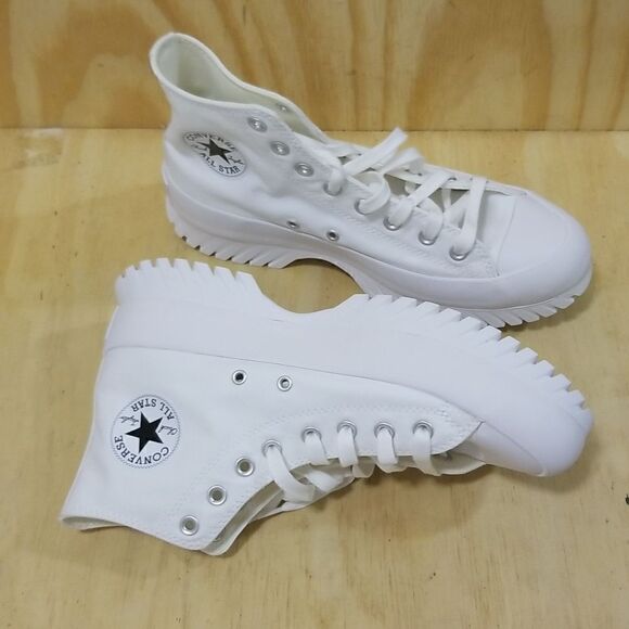 Converse Chuck Taylor All Star Lugged Sole 2.0 White Mens sz 8.5 Wmn's 10.5 - Picture 5 of 9